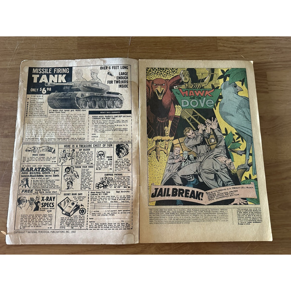 DC Comics, The Hawk and the Dove , #2 / .12 issues 1968 FAIR/GOOD VINTAGE - Picture 7 of 10